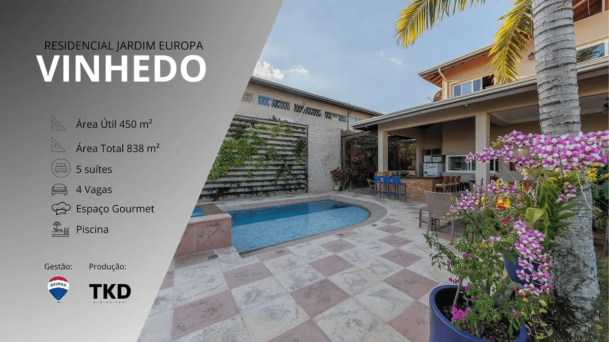 Piscina de casa no Jardim Europa, Vinhedo